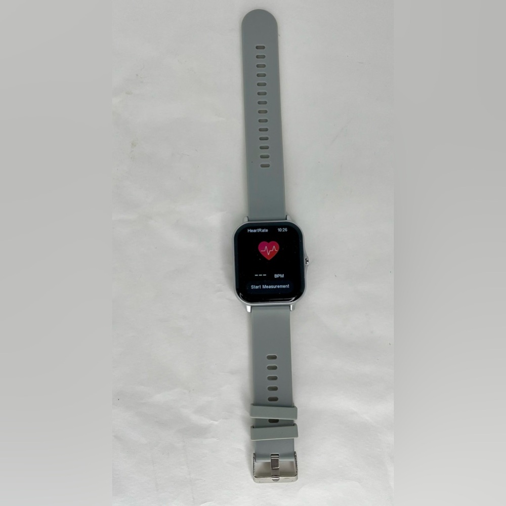 Open Box Smart Watch Grey Band For iOS & Android - Picture 3 of 8